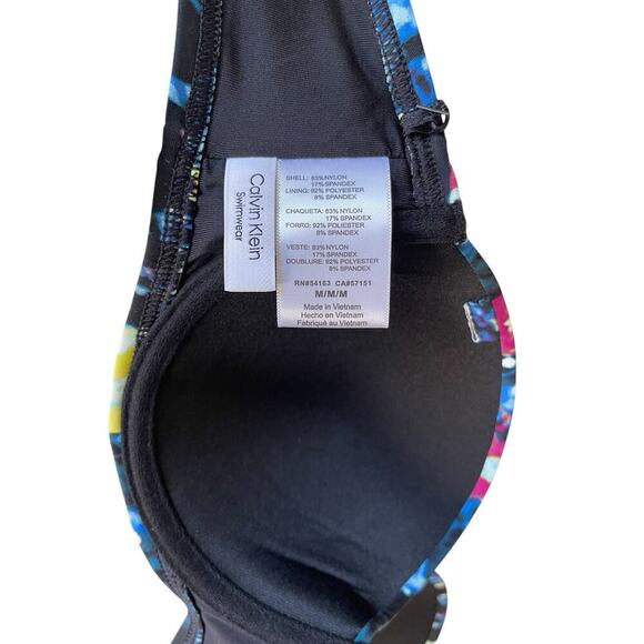 Calvin Klein Molded Ruched Underwire Bikini Size M‎ NWT $78 - Picture 3 of 4